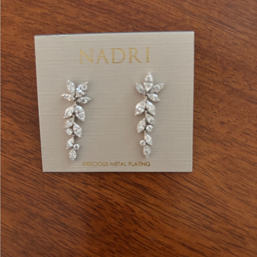 Nadri
Wren Cubic Zirconia Cluster Linear Drop Earrings